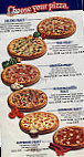 Domino's Pizza menu