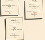 Au Petit Bouchon menu