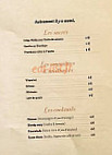 Le Café Du Théâtre menu