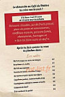 Le Café Du Théâtre menu