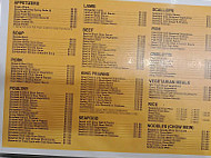 Asian Paradise menu