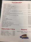 King's Pizza menu