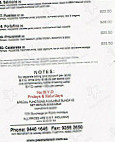 Piazza del Sol Trattoria & Pizzeria menu