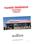 Franklin's Steakhouse menu