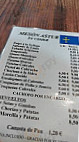 Mesón Astur menu