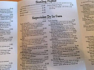 Jalisco Mexican menu