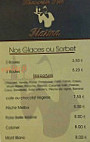 Marina Pub menu