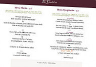 Les Caudalies menu