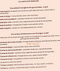 Le Bar a Lait menu