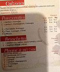 Le Napoli menu