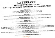 La Terrasse menu