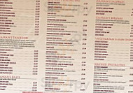 Zaman's menu