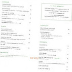 La Table Du Parc menu