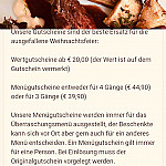 Dunkelrestaurant Sinneswandel menu