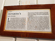 Alvarito's menu