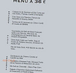 L'Ardoise menu