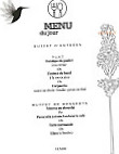 Le Colibri menu