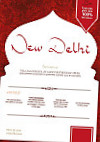 New Delhi menu