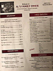 Al's Family Diner menu