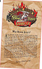 Brown Jerrys Blues Brews Barbecue menu