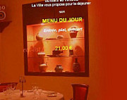 La Villa menu