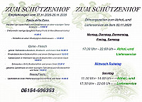 Zum Schützenhof menu