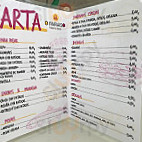 Taberna Tipica O Paraiso menu