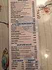 Blue Water Sushi menu