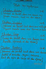 Escale Indienne menu