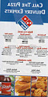 Domino's Pizza menu