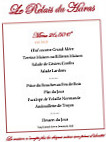 Le Relais Du Haras menu