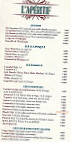 Le Chenal menu