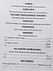 Panda House menu