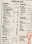 Le Butcher menu