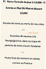 Le Farniente menu