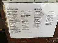 Claremont Cafe Pool Room menu