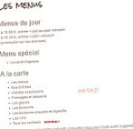 Les Terrasses du Gardon menu