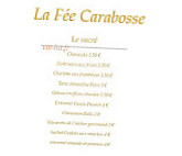 La Fée Carabosse menu