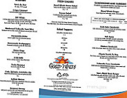 Good Winds Seafood Wine menu