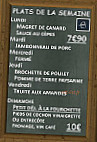 Chez Florian menu