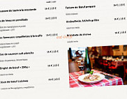 Le Petit Baigneur menu