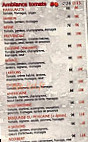 Ambiance Pizza 31 menu