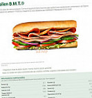 Subway menu