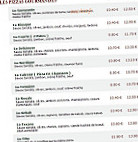 Le Kiosque A Pizzas menu