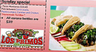 Los Primos Mexican menu