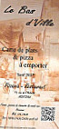 le bas d'ville menu