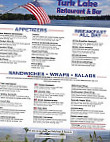 Turk Lake Restaurant Bar menu