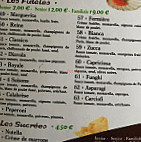 La Maison de la Pizza menu