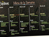 La Caravane menu