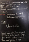 Brasserie La Part Du Diable menu